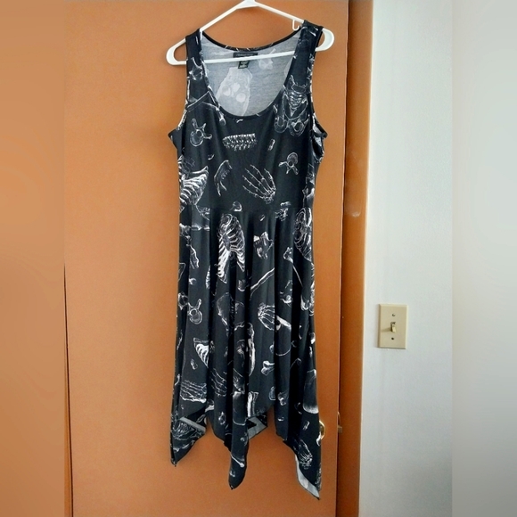 Midnight Hour Dresses & Skirts - Vintage Y2K Midnight Hour Hot Topic skeleton parts dress